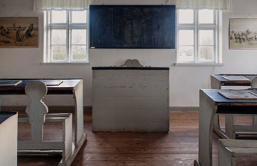 Den gamle skolestue i Hodde Gamle Skole