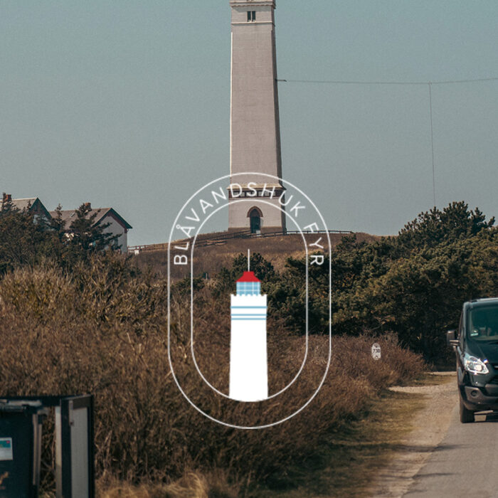 Blåvandshuk Fyr udstilling, højkantsbillede med logo